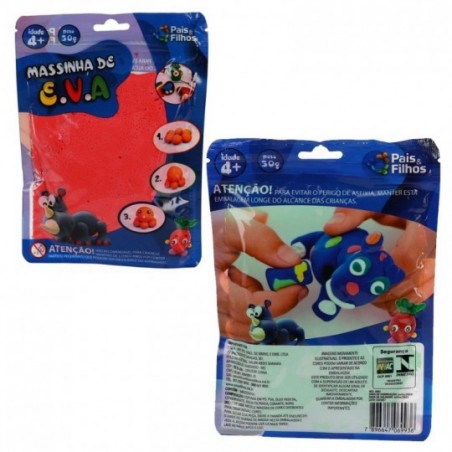 Kit com 12 un Massinha De Modelar De E.V.A