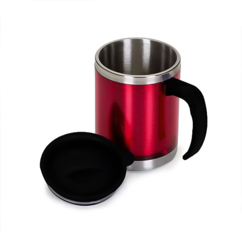 Caneca Térmica Inox C/ Tampa P/ Viagem 450ml - Wellmix