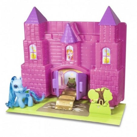 Castelinho Dos Sonhos Brinquedo Menina Rosa/Lilás 30 Cm