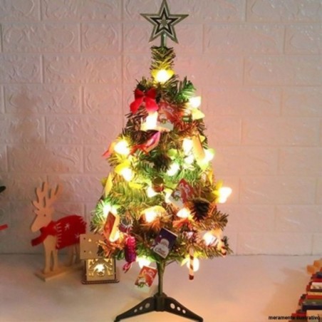 Árvore De Natal 90 CM Com 49 Enfeites