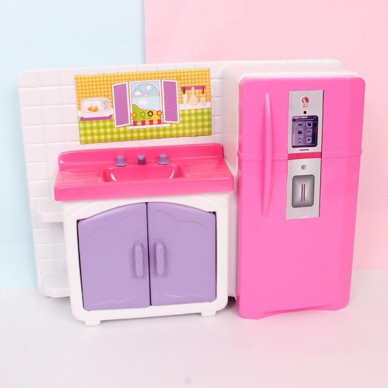 Kit Cozinha Cristal Geladeira Meninas