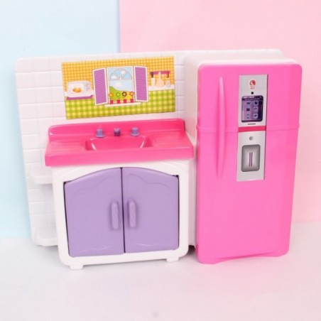 Kit Cozinha Cristal Geladeira Meninas