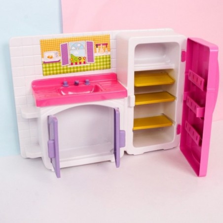 Kit Cozinha Cristal Geladeira Meninas