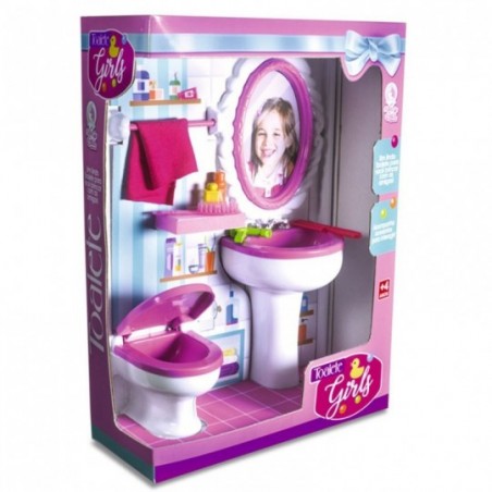Banheiro Toalete P/ Bonecas Lua de Cristal Infantil Meninas