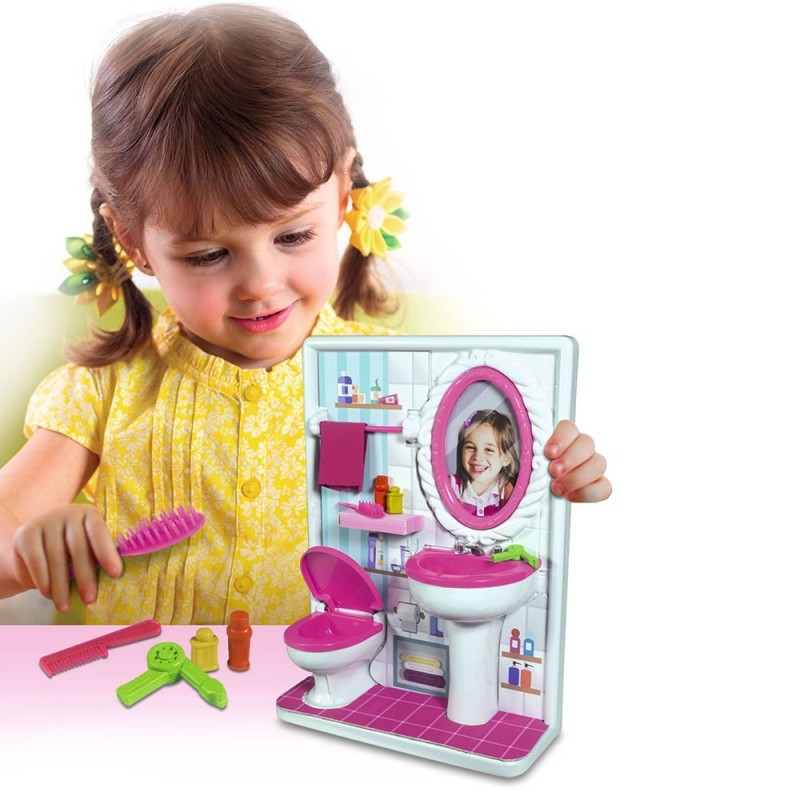Banheiro Toalete P/ Bonecas Lua de Cristal Infantil Meninas