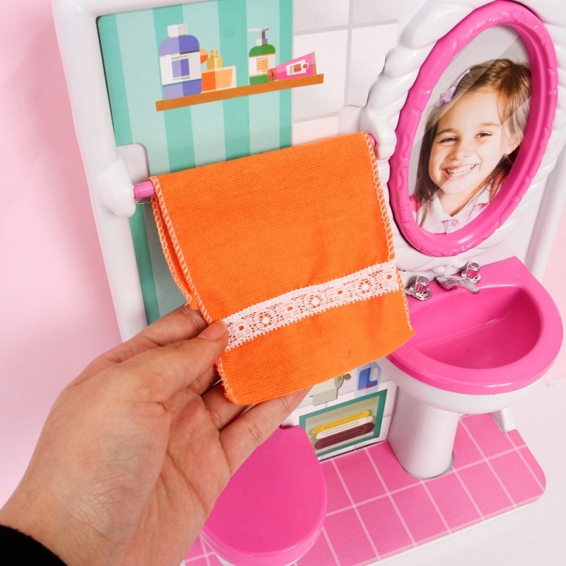 Banheiro Toalete P/ Bonecas Lua de Cristal Infantil Meninas