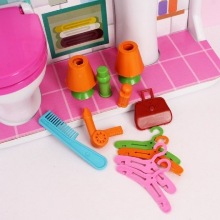 Banheiro Toalete P/ Bonecas Lua de Cristal Infantil Meninas