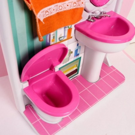 Banheiro Toalete P/ Bonecas Lua de Cristal Infantil Meninas