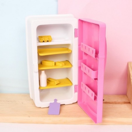 Geladeira Duplex Cristal Lux Brinquedo Infantil Com Acessórios