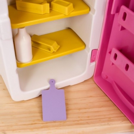Geladeira Duplex Cristal Lux Brinquedo Infantil Com Acessórios