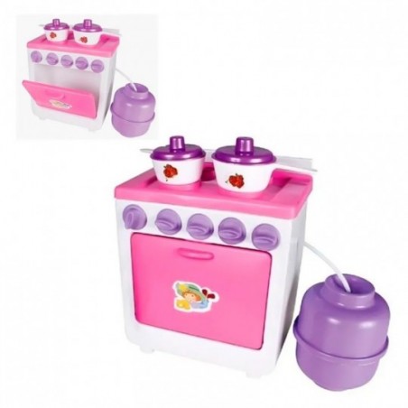 Kit Cozinha Brinquedo Infantil Fogão Forno Botijão Panelinhas