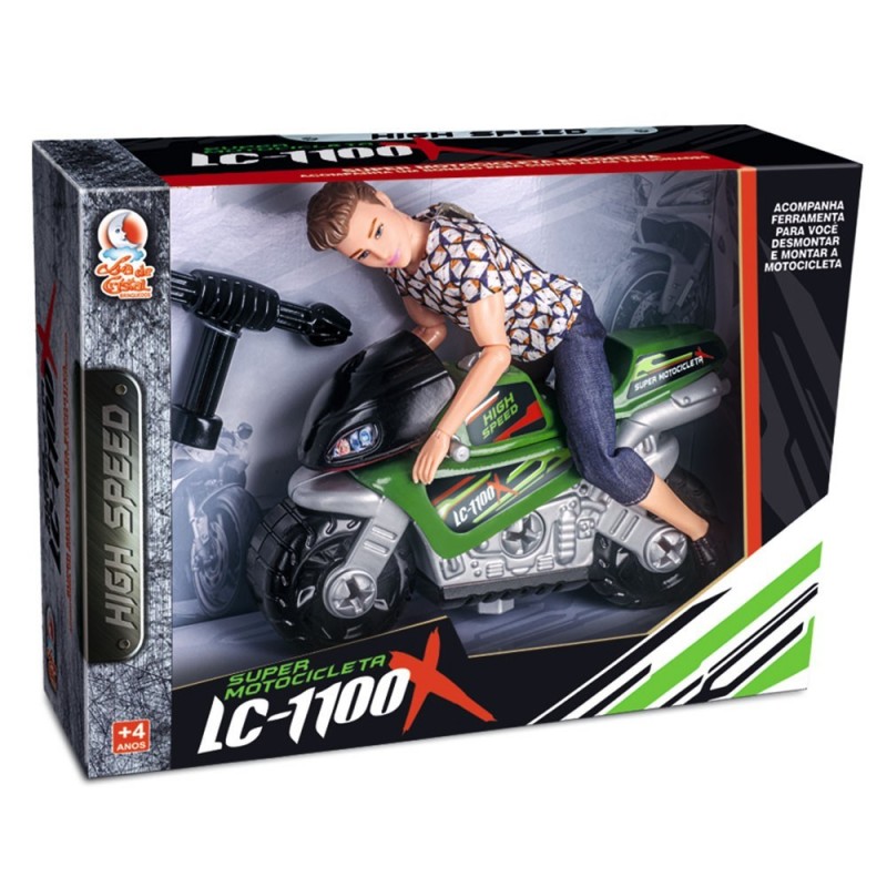 Super Motocicleta LC-1100 lua de Cristal