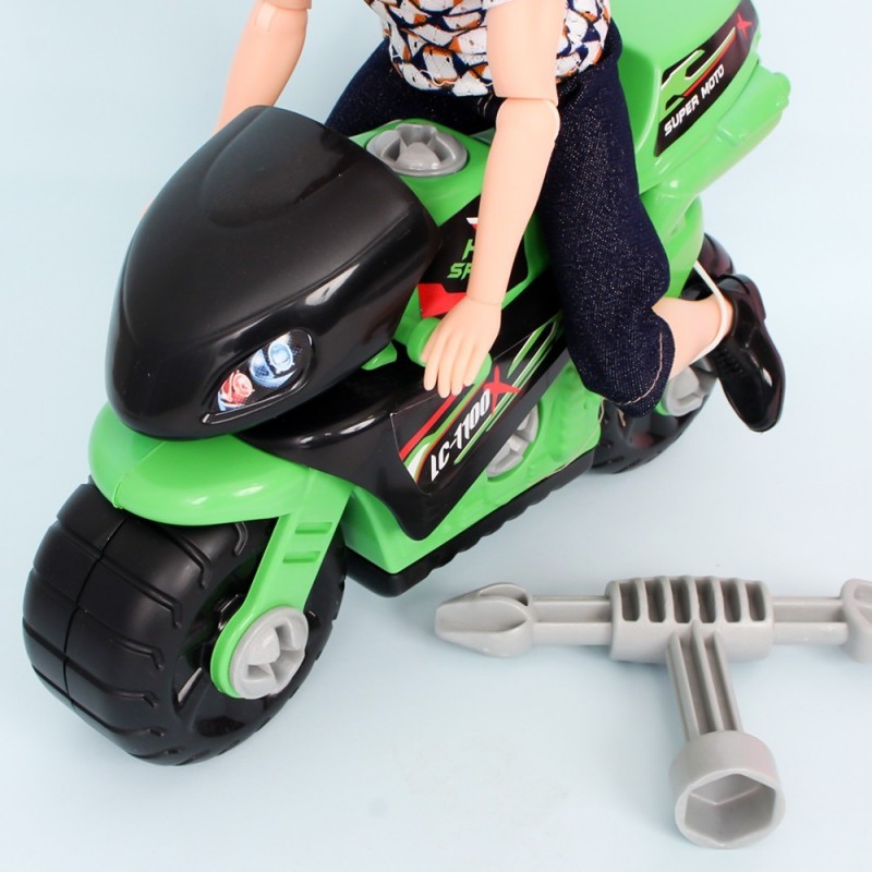 Super Motocicleta LC-1100 lua de Cristal