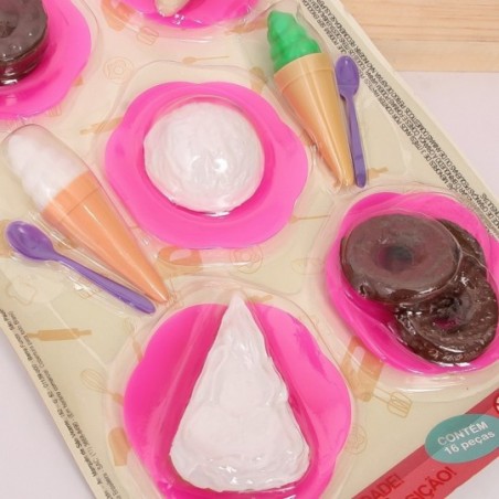 Kit Comidinhas Mini Chef Doces de Brinquedo