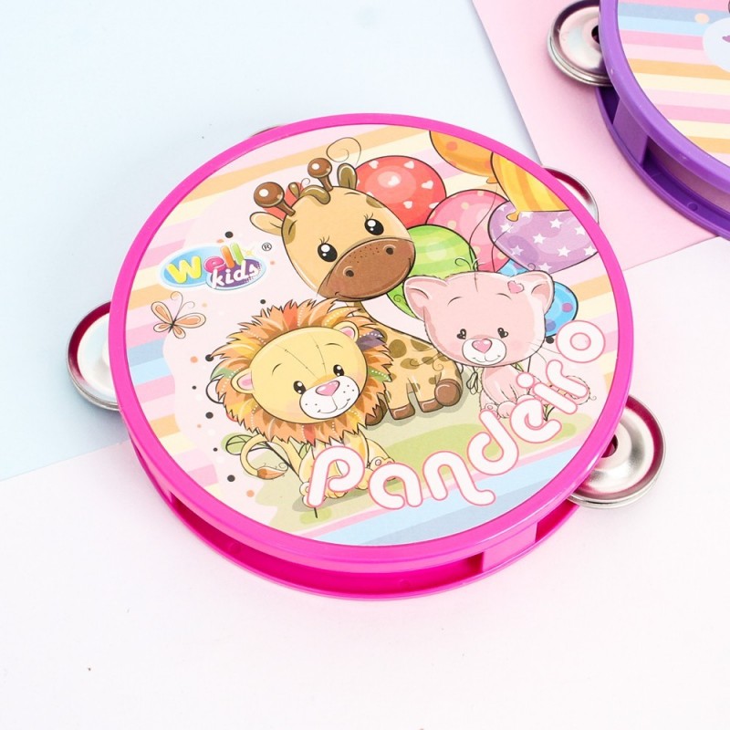 Pandeiro Infantil Meninas Estampas Sortidas Na Solapa