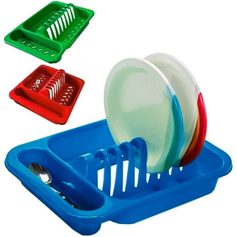 Escorredor Secador de Pratos de Plastico Baixo Colors 