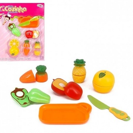 kit Cozinha Infantil Com legumes e Acessórios