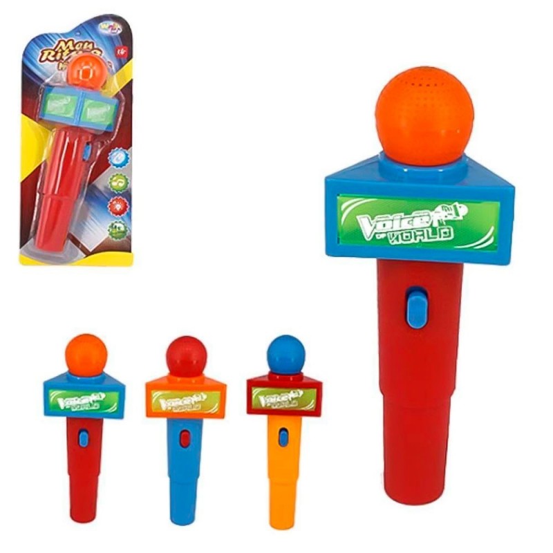 Microfone Musical Infantil À Pilha Meu Ritmo C/ Luzes