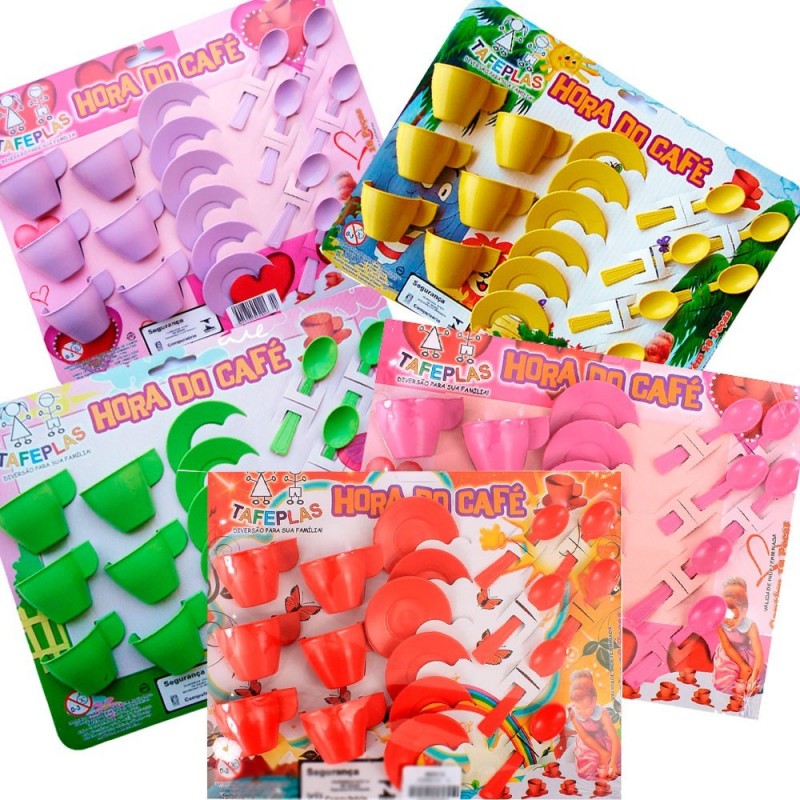 Kit Cafezinho Com 18 Peças Infantil De Brinquedo
