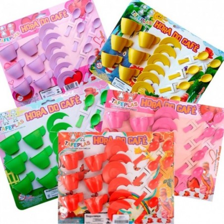Kit Cafezinho Com 18 Peças Infantil De Brinquedo
