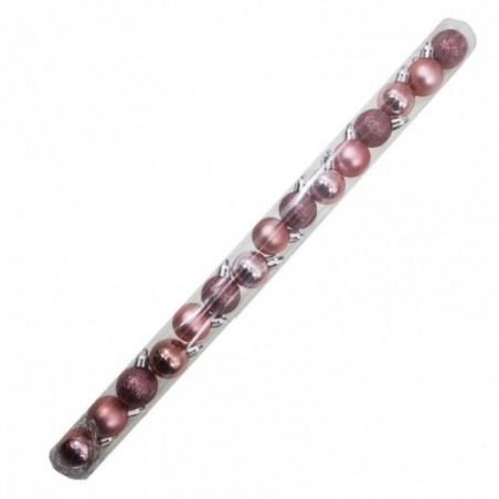 Kit 13 Bolas De Natal Champagne Lisa Fosca Glitter 4 Cm