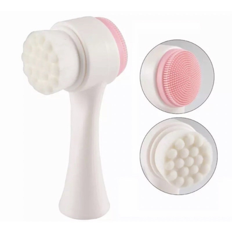 Kit 3 Escovas Limpeza Giratória Elétrica P/ Esfoliação Facial Pele Rosto
