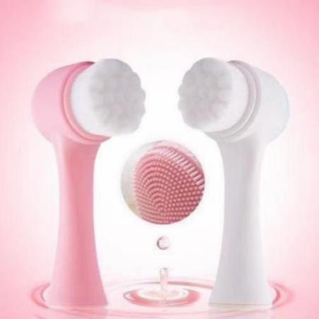 Kit 3 Escovas Limpeza Giratória Elétrica P/ Esfoliação Facial Pele Rosto