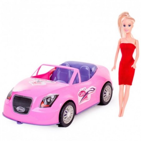 Carrinho Com Boneca Sport Car Girls Zuca Toys