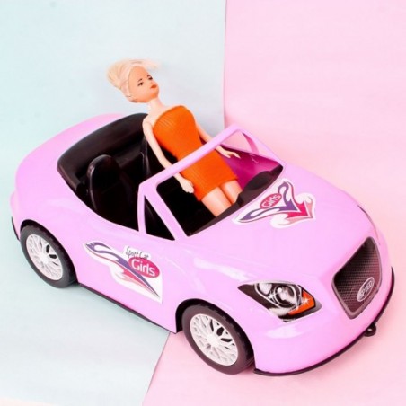 Carrinho Com Boneca Sport Car Girls Zuca Toys