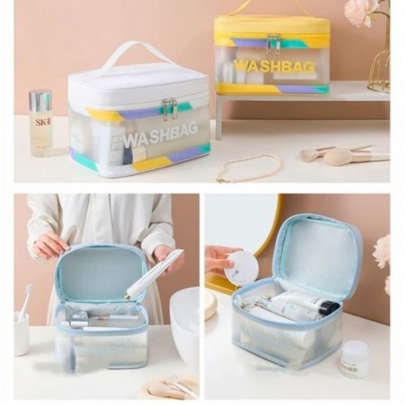 Kit 12 Bolsas Necessaire De Viagem Para Maquiagem Promoção