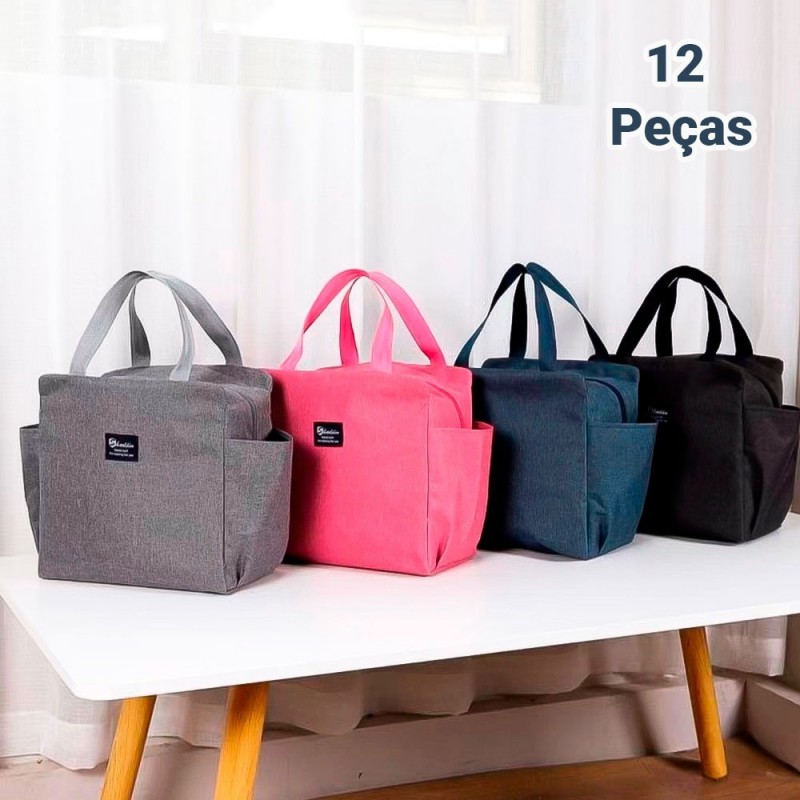 Bolsa Térmica Grande Para Marmita e Lancheira 12 Peças