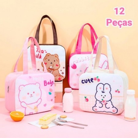 Bolsa Térmica Criança Porta Marmita Lanche Bebida Atacado