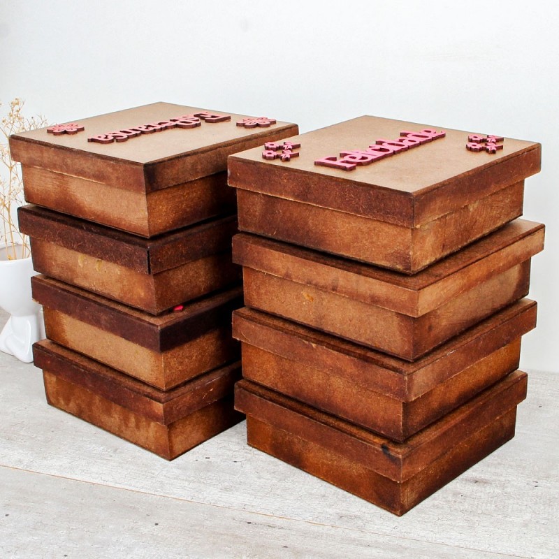 KIt Com 8 Caixinhas Palavras Diversas