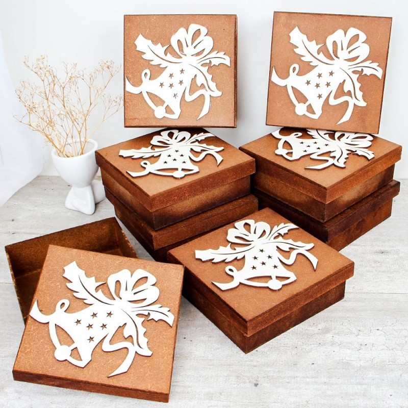 Kit Com 8 Caixinhas Sino de Natal