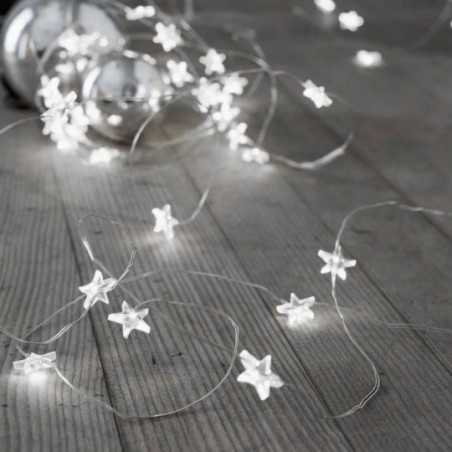 Pisca Pisca Led Formato Lâmpada Estrela Branco 2M À Pilha