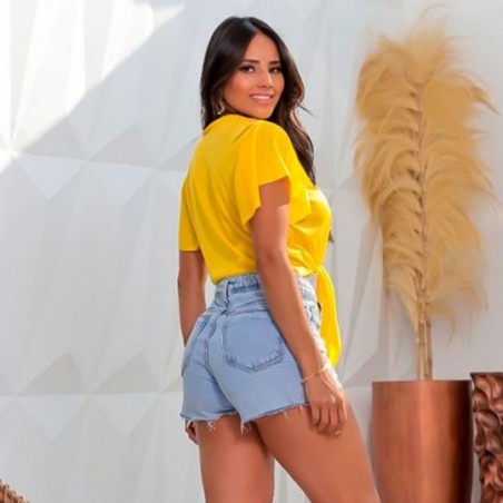 8 Peças Kit Combo Cropped Blusa Feminina Brasil Gola Alta