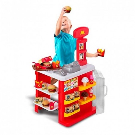 Lanchonete Infantil Fast Food C/ Acessórios Magic Toys