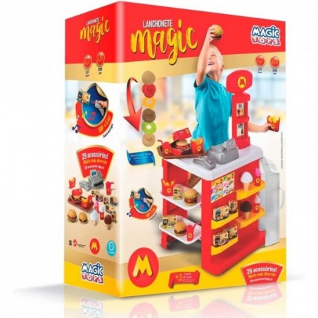 Lanchonete Infantil Fast Food C/ Acessórios Magic Toys