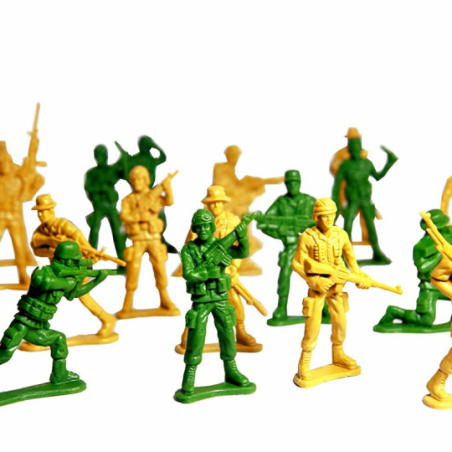 Kit Soldadinhos Bonequinhos Militar Power 24 Peças Infantil Pica Pau
