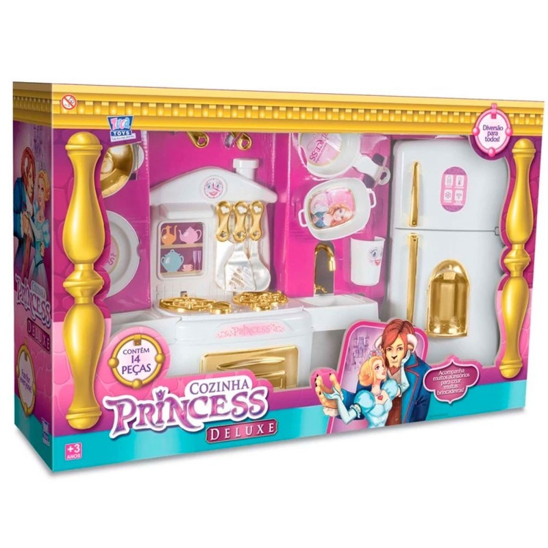 Cozinha Infantil Completa Princess Deluxe Zuca Toys
