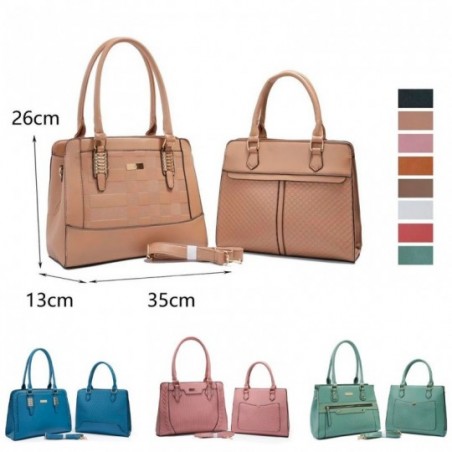 2 Kit De 2 Peças Bolsa Feminina Social Para Revenda Atacado