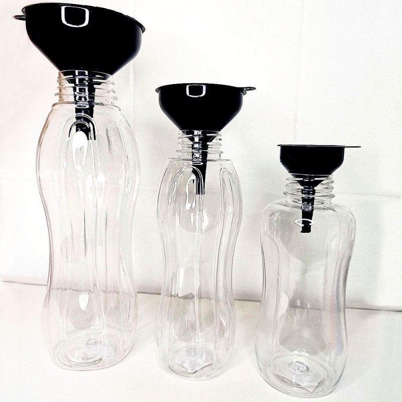 Kit 6 Funil Plástico Com 3 Peças Tamanho PMG Plasduran