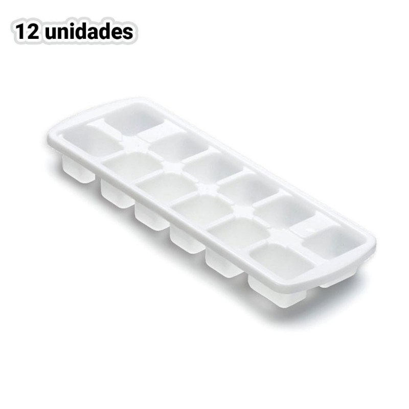 Kit 12 Forma Branca De Gelo 12 Cavidades No Atacado 