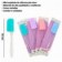 Kit 6 Mini Espátula De Silicone Pão Duro Com Cabo Acrílico