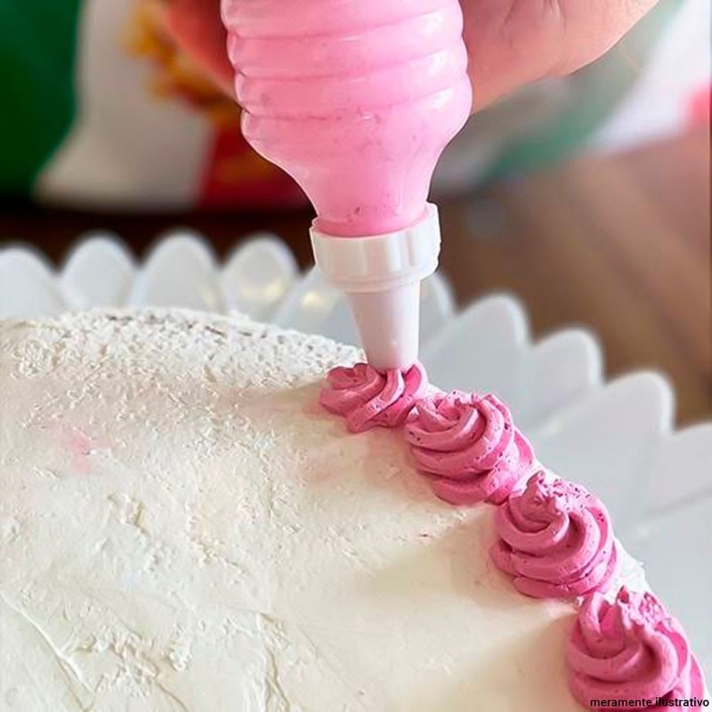4 Kit Confeiteiro Decorador Bolo Com Aplicador 8 Bicos 