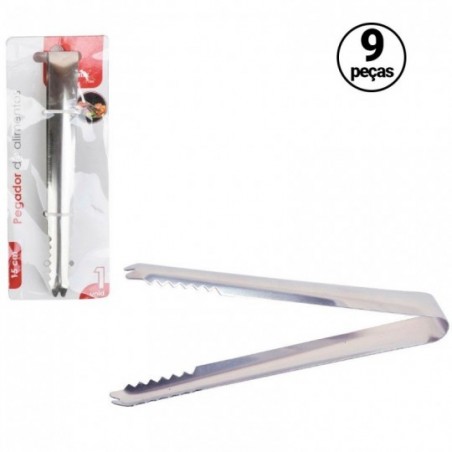 Kit 3 À 9 Pegador De Alimentos Em Aço Inox 15 cm No Atacado