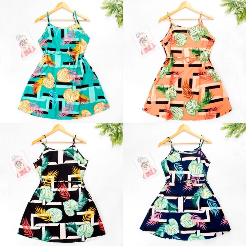 Kit 6 Vestidos Femininos Boneca Rodado Estampado Variados