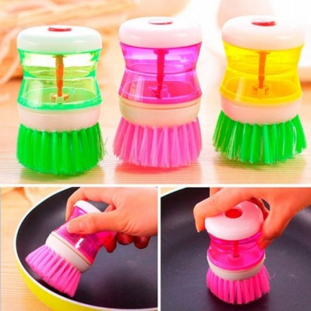 Kit 4 Escova Limpeza Geral Porta Detergente Dispenser 