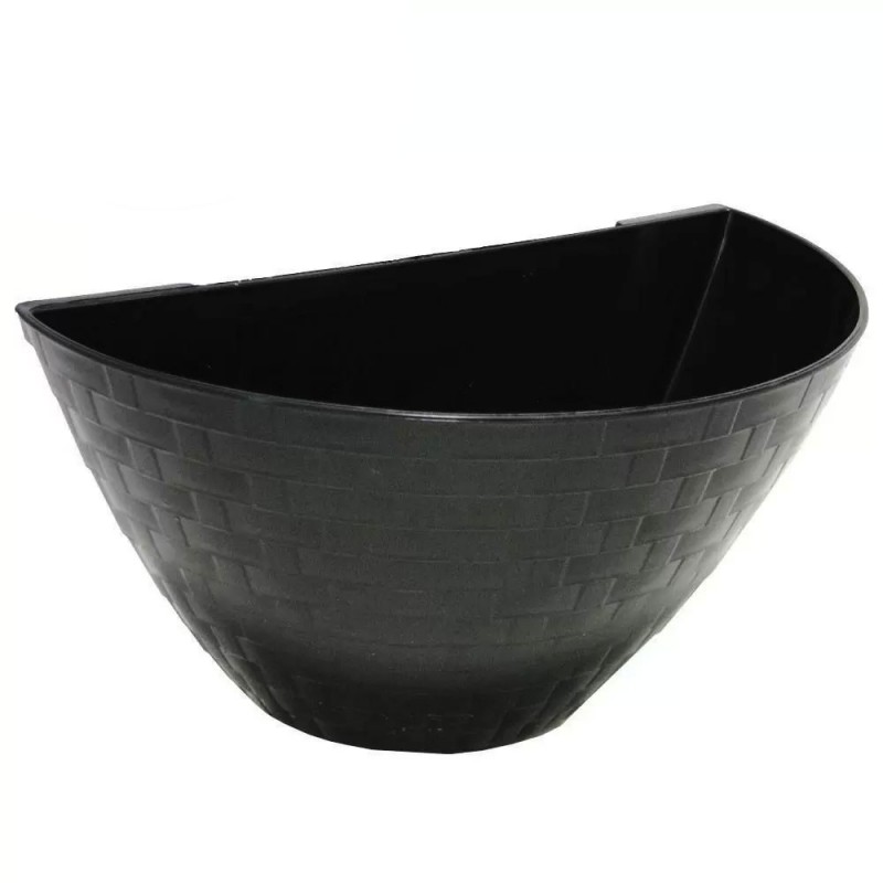 Vaso Floreira Meia Lua Rattan De Parede 3,3 Litros ErcaPlast