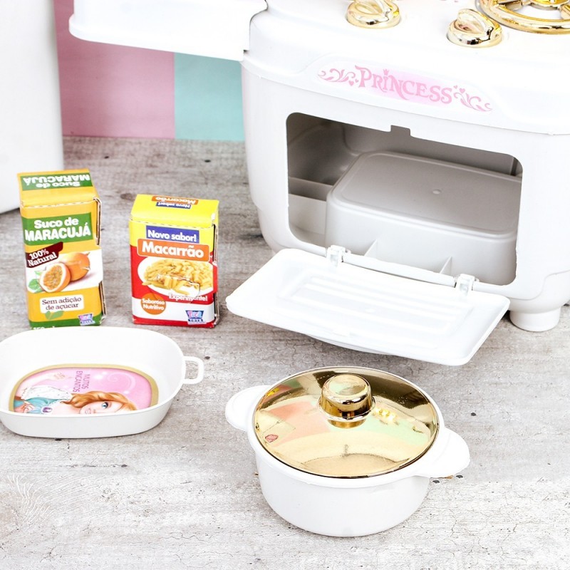 Cozinha Infantil Completa Princess Deluxe Zuca Toys